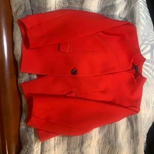 Red Power Suit Jacket